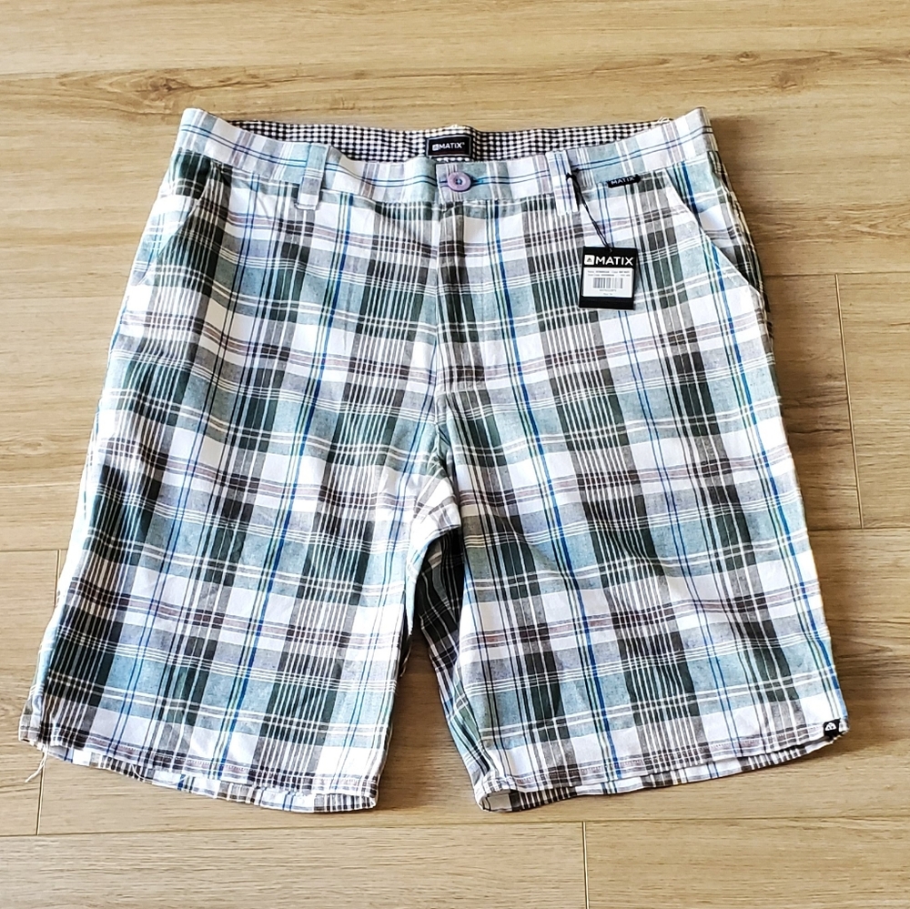 Matix Plaid Shorts